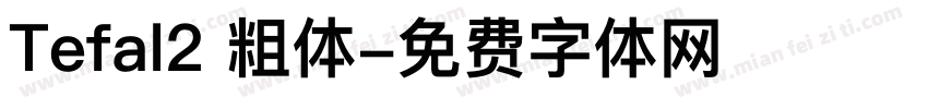 Tefal2 粗体字体转换